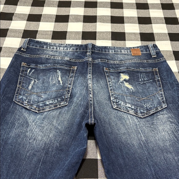 Buckle BKE Payton Skinny Jeans Women's Size 34 x 31.5 Stretch Distressed Dark - Picture 7 of 11